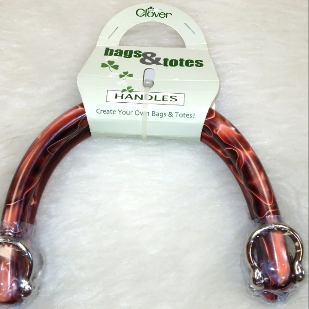 HANDLES Clover Brown Marble Bags and Tote Handles, create your own bags …